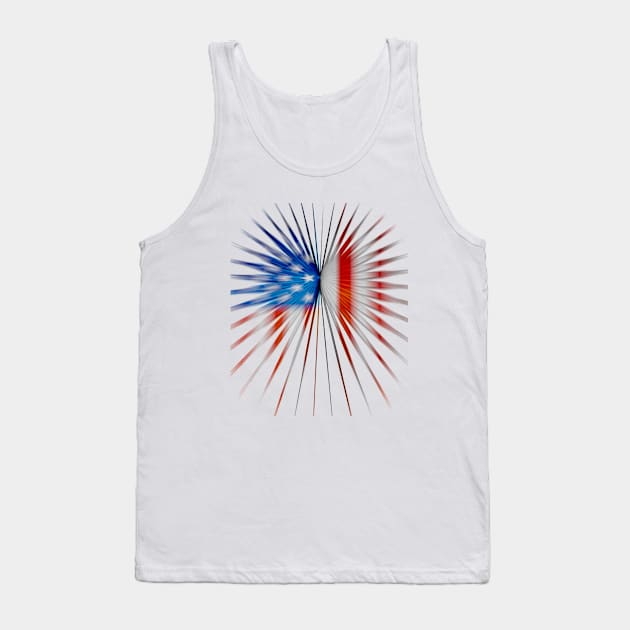 American Star Fag for USA patriots Tank Top by KZK101